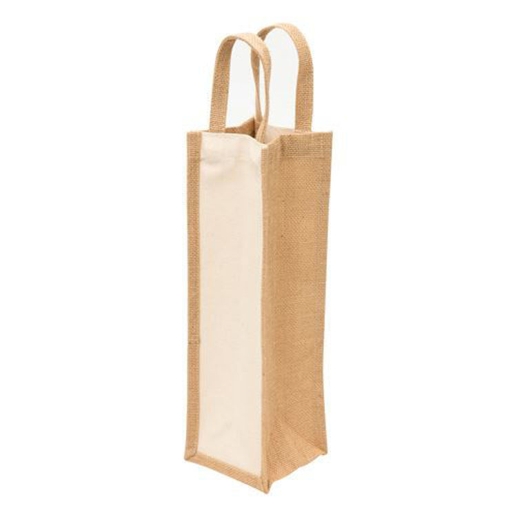 Picture of Eco Jute 1 Bottle Wine Bag