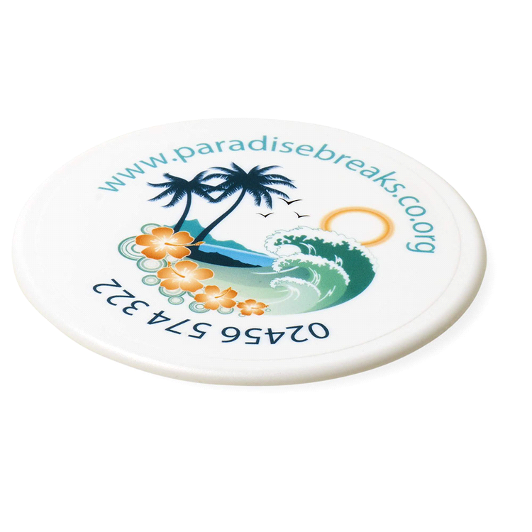 Picture of Renzo round plastic coaster