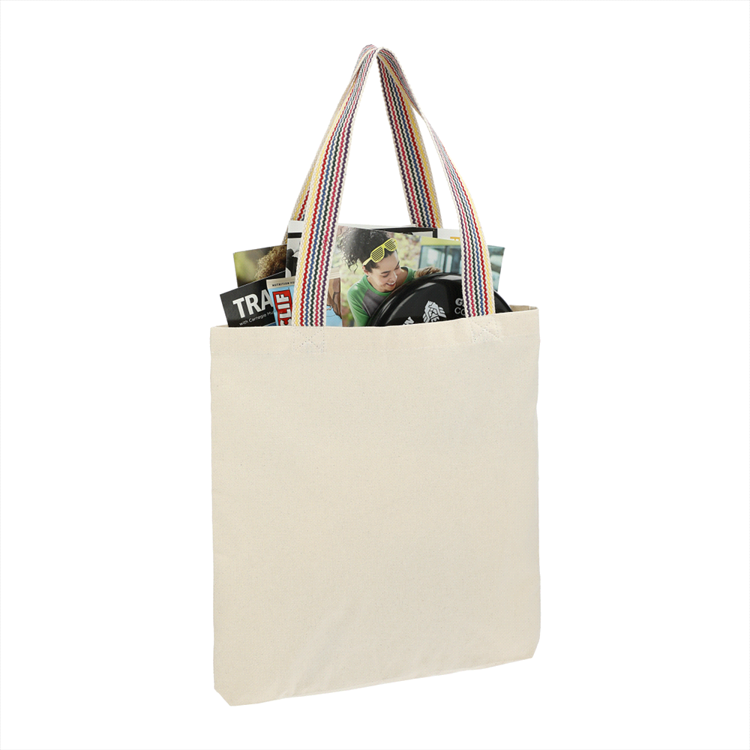 Picture of Rainbow Recycled 6oz Cotton Convention Tote