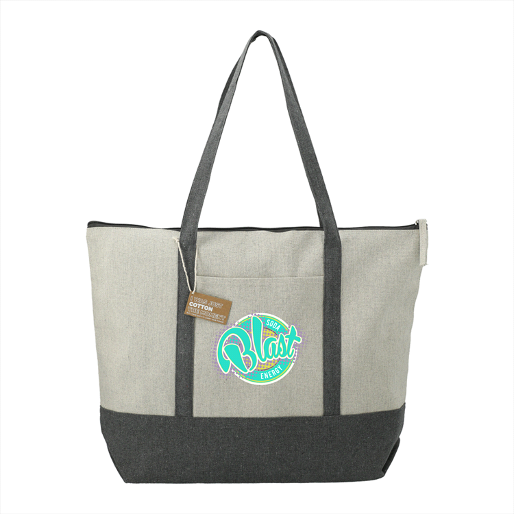 Picture of Repose 10oz Recycled Cotton Zippered Tote