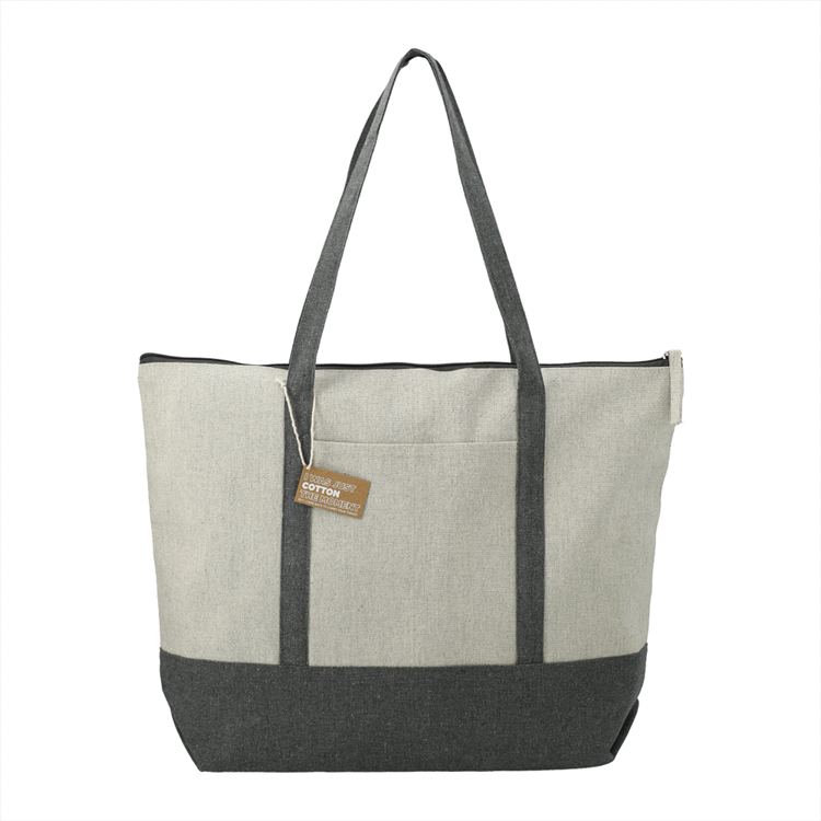 Picture of Repose 10oz Recycled Cotton Zippered Tote