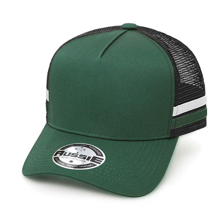 Picture of A-Frame Striped Country Trucker Cap