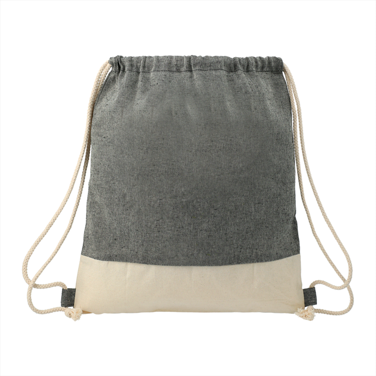 Picture of Split Recycled Cotton Drawstring Bag