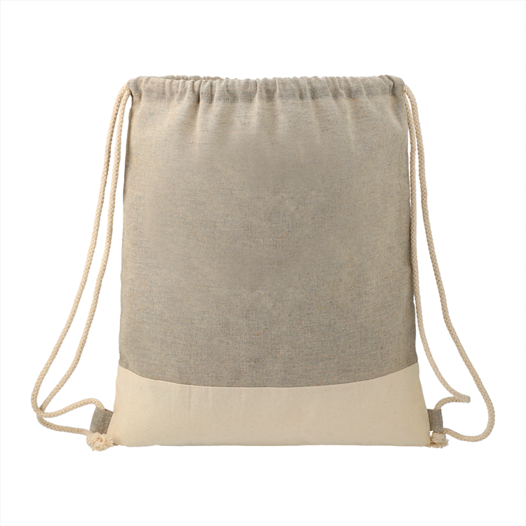 Picture of Split Recycled Cotton Drawstring Bag