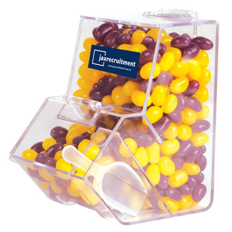 Picture of Corporate Colour Mini Jelly Beans in Dispenser