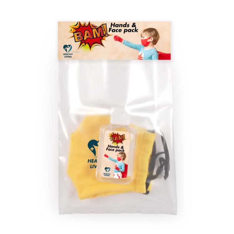 Picture of Children's Mask and Hand Sanitiser Pack