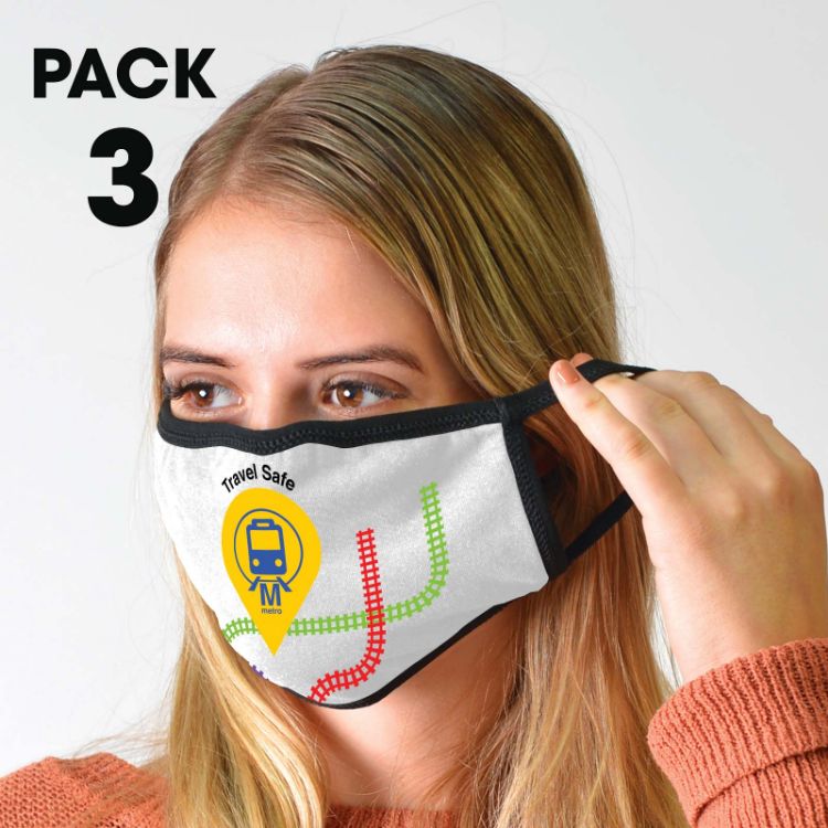Picture of 3 Pack - Shield Face Masks