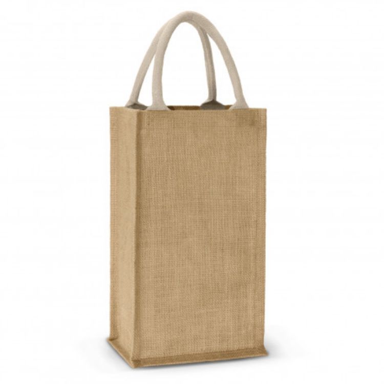 Picture of Donato Jute Double Wine Carrier