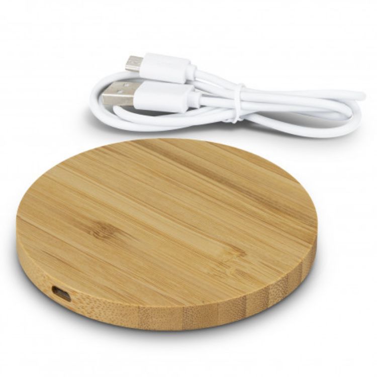Picture of Vita Bamboo Wireless Charger - Round