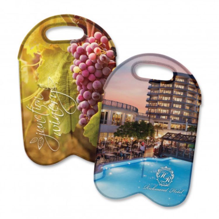 Picture of Neoprene Double Wine Cooler Bag - Full Colour