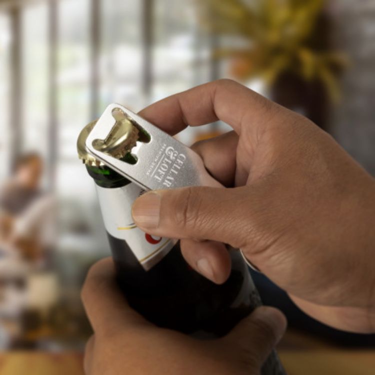 Picture of Beverage Bottle Opener Key Ring