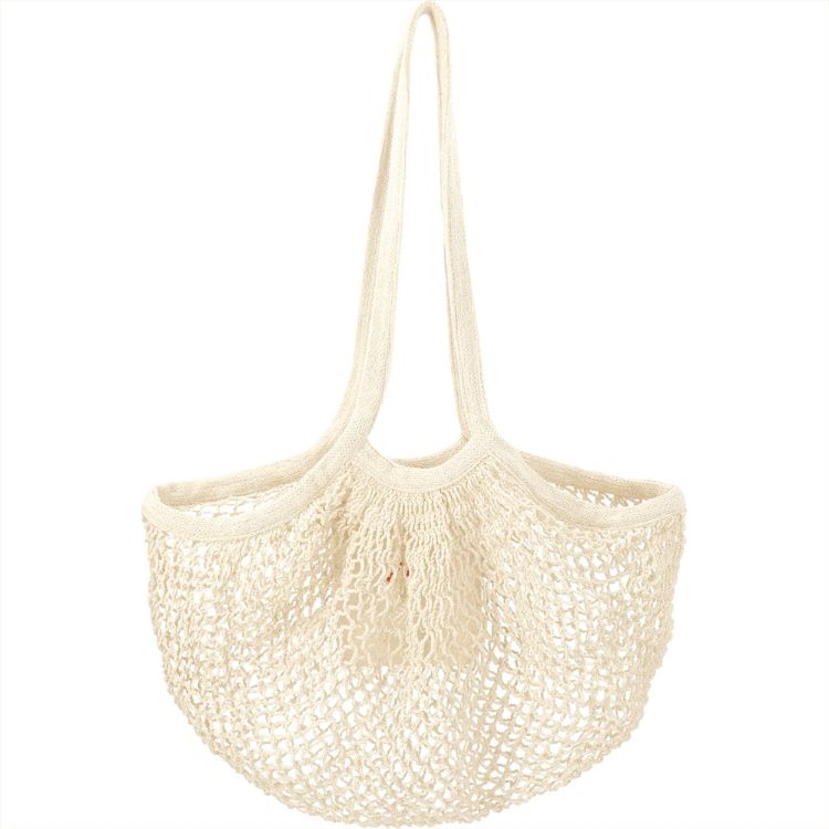 Picture of Riviera Cotton Mesh Market Bag w/ Zippered Pouch