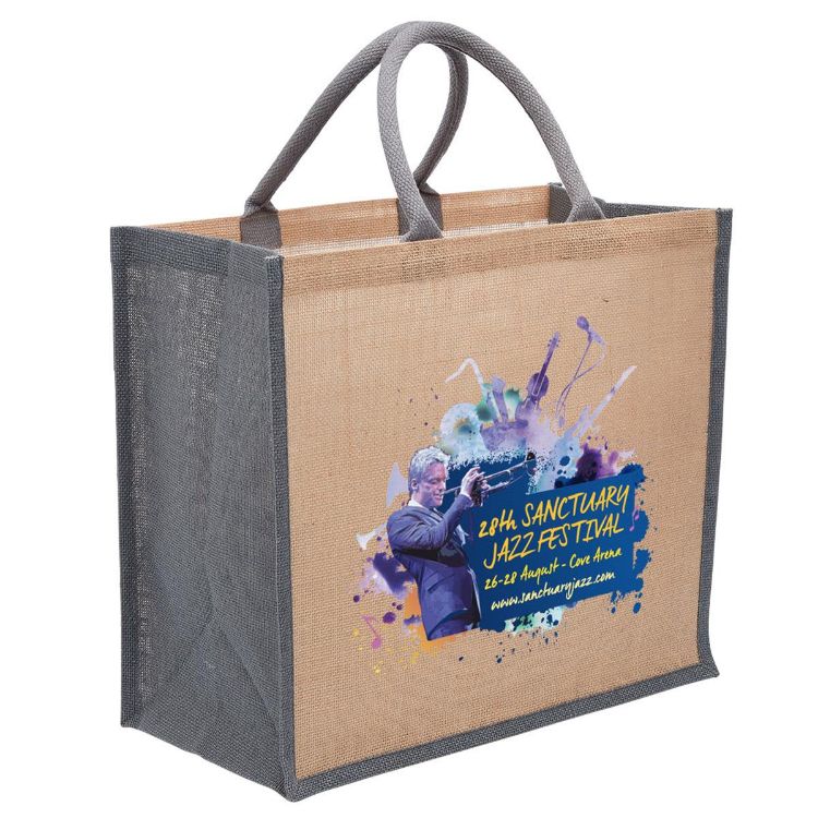 Picture of Eco Jute Tote with wide gusset